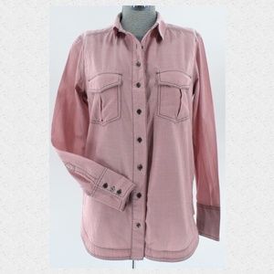 Free People Oversized Dusty Rose UO Shirt XS